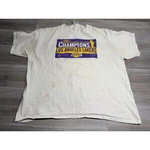 Los Angeles Lakers 2000 Nba Basketball Champions T-Shirt Mens Size Xl